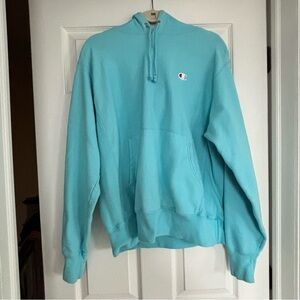 Champion Blue Hoodie Sweater